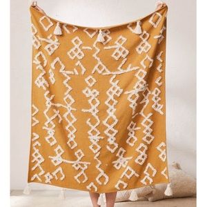 Urban outfitter geo tassel throw blanket